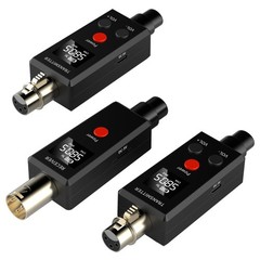 Wireless Microphone System 2.4GHz Wireless Plug-on XLR Dual Transmitter & Rec…
