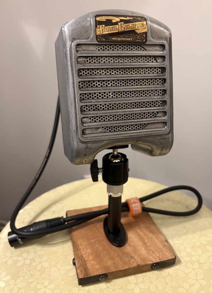 Custom Vintage One Of A Kind Dynamic Microphone W/ Stand…Unique…PLEASE READ!