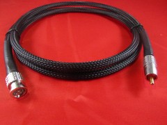 1.5 ft. Belden 1694A 75 Ohm Cable w/ Canare RCAP-C53 Gold RCA to BNC.