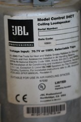 JBL Professional Model Control 24CT, Ceiling Loudspeaker, 70.7V or 100V