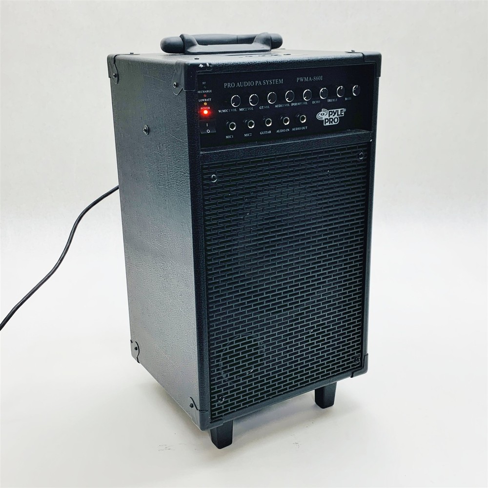 Pyle Pro PWMA-860I Pro Audio PA Audio Speaker System with iPod Dock *No Battery*