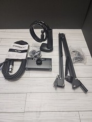 ChromaCast Adjustable Scissor Desk Microphone Stand 28″ With Accessories