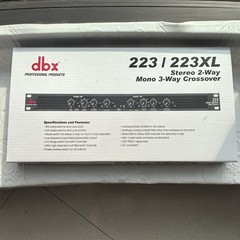 DBX 223XL Stereo 2-Way/Mono 3-Way Crossover Rack Mountable