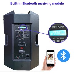 STARAUDIO 15″ Active 4000W Peak Power PA DJ Speaker TWS Bluetooth Audio Speaker