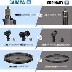 Microphone Stand Floor Adjustable – Mic Stand Universal with 7.12 lbs Weighted
