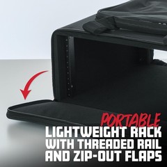 Gator Cases Portable 4U Rack Bag with 14″ Rackable Depth; (GRB-4U)