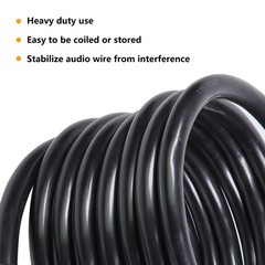 4 Condcutor Speakon Cable with NL4MP Socket 3 Feet Panel Mount NL4 Speakon Wire