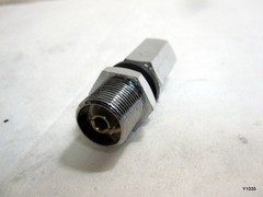 3pc Chrome Plated Brass SO-239 Stud Mount