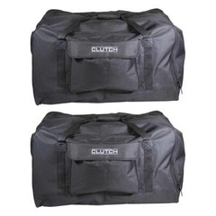 Universal Medium 15″ Speaker Black Travel Carry Tote Bag w Handles 2-Pack