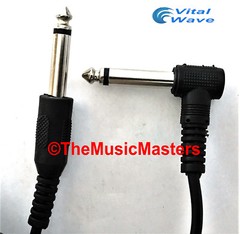 20′ ft 1/4″ M-M Coiled „L“ Guitar Instrument Amp Audio Sound Cable Wire VWLTW