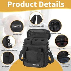 Wireless Microphone Case with Foam – Black/.