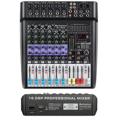 Berlingtone BR-118MX, Professional 8 – Channel Bluetooth Studio Audio Mixer, USB