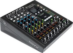 Mackie ONYX8 8-Channel Analog Mixer w/ Multi-Track USB+Audio Technica Headphones