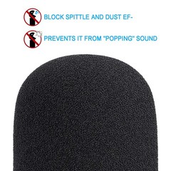 PodMic Pop Filter Foam Cover – Mic Windscreen Wind Cover Customized for Rode …