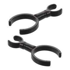 2Pcs Compact Reusable Plastic Mic Clip for Mandolin Violin Flute Instrument Use