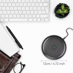 Omnidirectional Condenser USB Microphone with Mute Function for Video Streaming