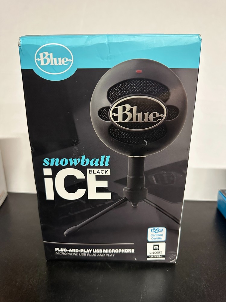 Blue Snowball iCE USB Mic for Recording & Streaming on PC & Mac – Black