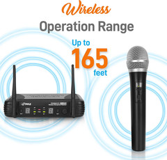 -PRO Professional Wireless Microphone System – Dual UHF Band, Wireless, Handheld