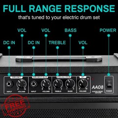 AODSK UAA-08 Drum Amp 30W Dual Speakers