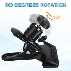 Clip Clamp Phone Holder 360 Adjustable Ball Head with Phone Mount for Phone