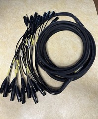 XLR Snake Multicore Box Cable Black Female to Male Audio Cable
