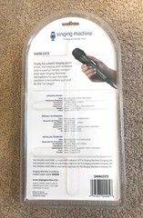 SMM 205 SINGING MACHINE Microphone w/ 10 Ft Chord + Adapter – NEW IN BOX