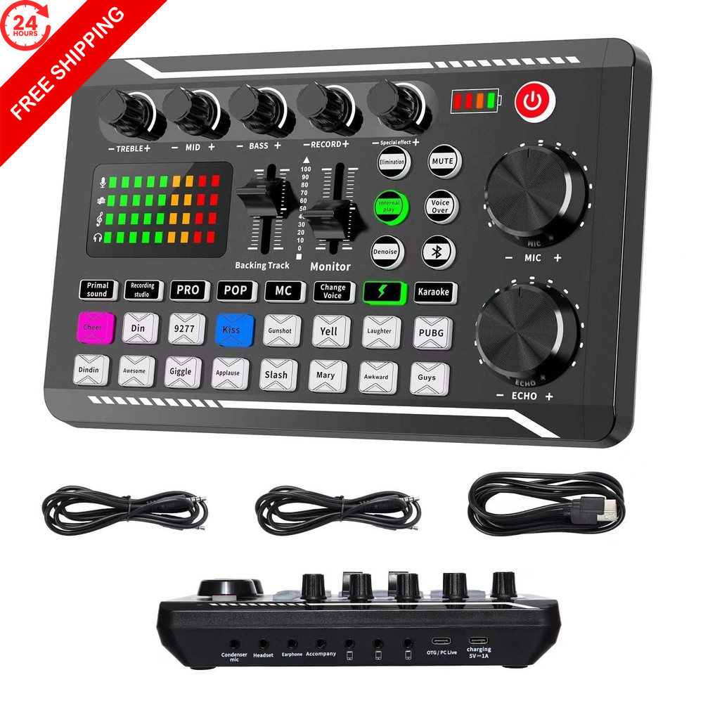Professional Audio Mixer, SINWE Live Sound Card and F998 SOUND CARD