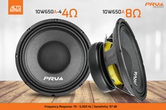 4x PRV Audio 10W650A Midbass ALTO PRO Audio 10″ Speakers 8 Ohm 650 Watts Woofer