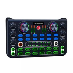 Sound Mixer Microphone Voice Changer For Broadcast Live Streaming Effect PC KTV
