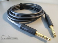 Mogami W2549 Neglex | 2.5 FT | Gold TRS to TRS Balanced Patch Cable