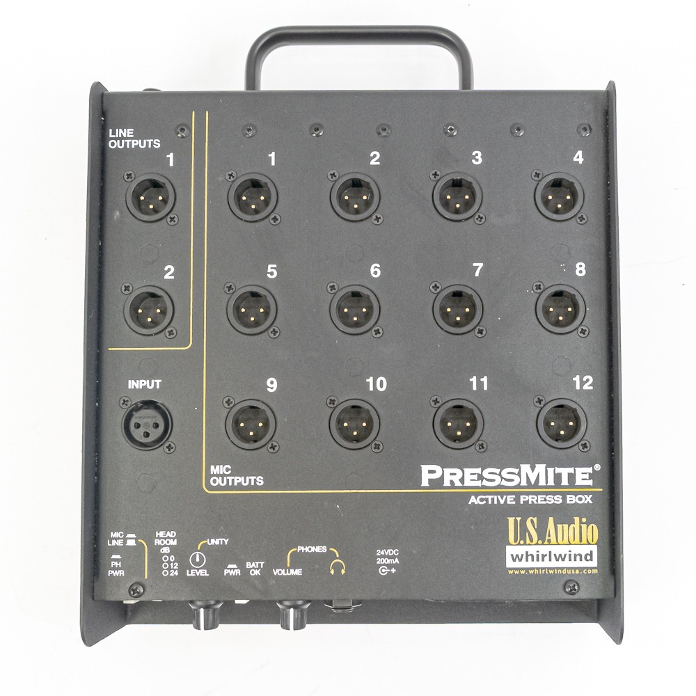 Whirlwind PressMite Active Press Box 12 Output Mic Distribution Box