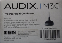 Audix M3 / M3G Tri-Element Ceiling Microphone Hypercardioid Condenser (Grey)