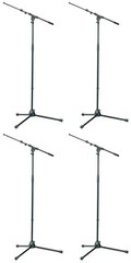 4-Pack! NEW K&M 21090B 210/9 Mic Stand & Boom Konig & Meyer!