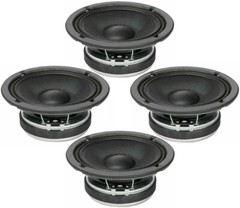4x Faital-Pro 8FE200 8″ Midrange Midbass 260W Professional Woofer Speaker 4-Ohm