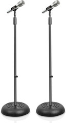 Universal Microphone Stand – Handheld Mic Compatible, Heavy Compact Base, Lightw