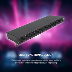 Mono 4 Way Crossover, Professional Stereo 2/3/4 Way Audio Sound Distribution Pro