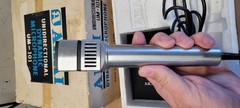 Vintage Akai UM-101 Microphone With Stand- Solid Stainless Steel With Box