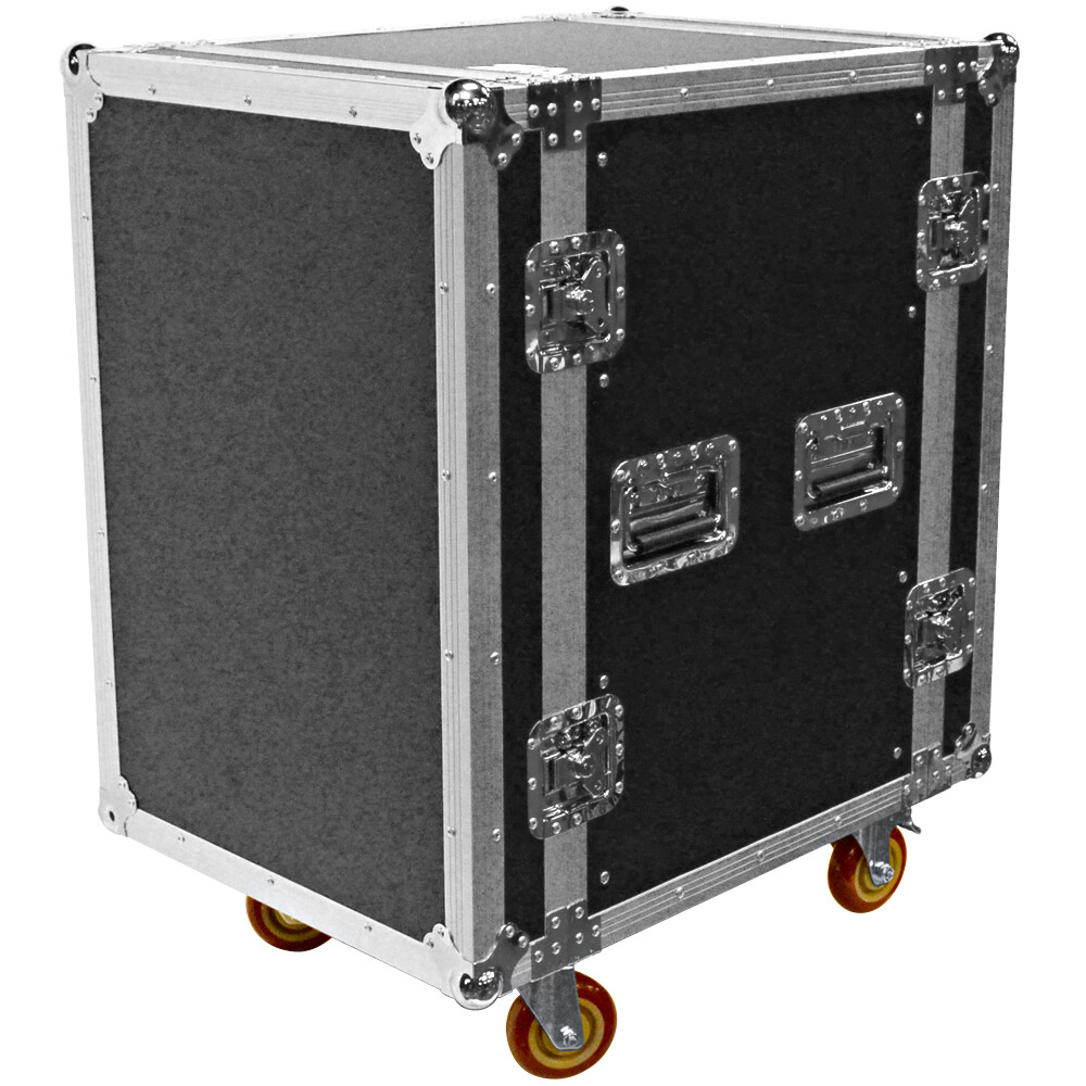 Heavy Duty 16 Space ATA Rack Case with 4 Inch Casters – 16U Server Case