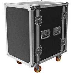 Heavy Duty 16 Space ATA Rack Case with 4 Inch Casters – 16U Server Case