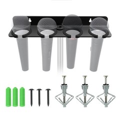 2026 Upgrade Multi Microphone Holder Mic Stand Storage Organizer for Handheld