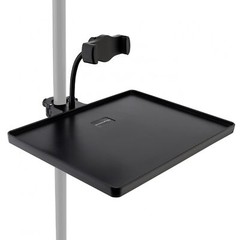 Microphone Stand Adjustable Mic Stand Tray with Phone Holder Clamp On Utility…