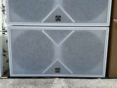 (4) Wharfedale Pro WLA-28A 8″ Line Array W/ (2) WLA-218BA SUB PKG #7018 (THS)