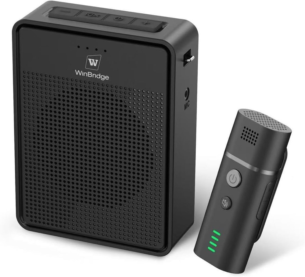 Wireless Voice Amplifier with Bluetooth Lavalier Microphone, Professional Noise
