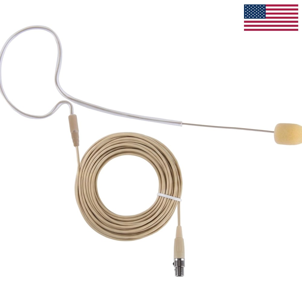 PRO On-Ear Omnidirectional Wireless Headset Microphone – Beige Skin Tone