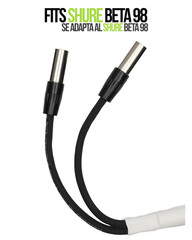 Y-Split Mini XLR Cable for Shure Beta 98 Mic – Authentic Switchcraft Dual TA4M M