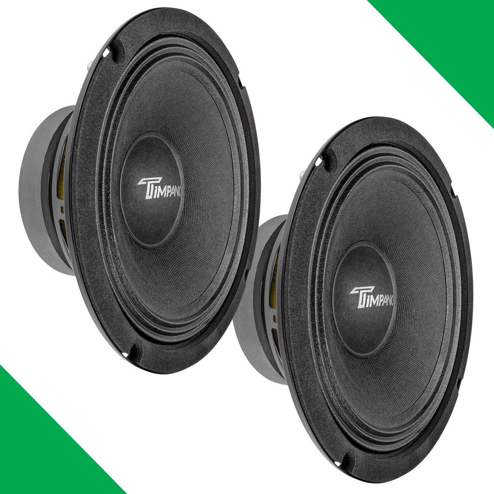 (2) 8″ MIDRANGE TIMPANO 700WATTS TPT-MD8-8 CAR PRO AUDIO 8 OHM SPEAKERS – PAIR