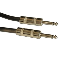 2- 25′ FT 12 GA gauge 1/4″ pro SPEAKER CABLE AMP PA DJ