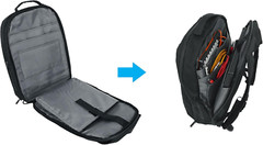 DJBP24 Rugged DJ Backpack, 11 Compartments, Fits 17″ Laptop, Padded Protection,