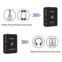 M-VAVE 2.4G Wireless in Ear Monitor Stereo Transmitter Receiver IEM System 100ft