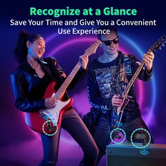 Mini Wireless Guitar System Transmitter Receiver Rechargeable Electric Bass USA